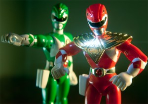 Red Ranger in Dragon Shield