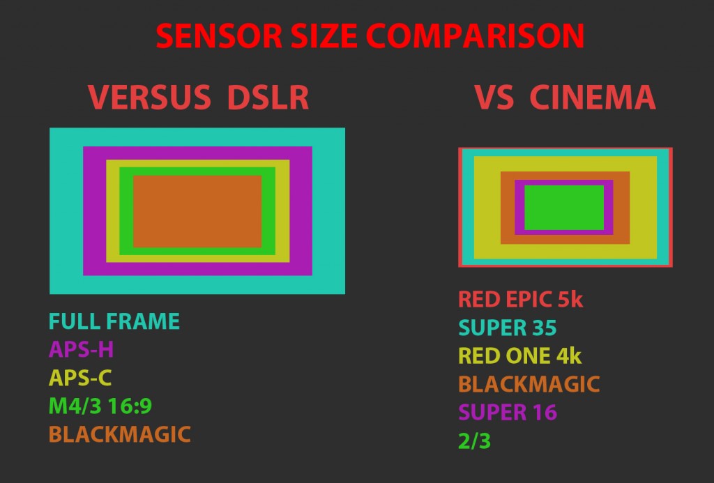 Dslr Sensor Size Chart