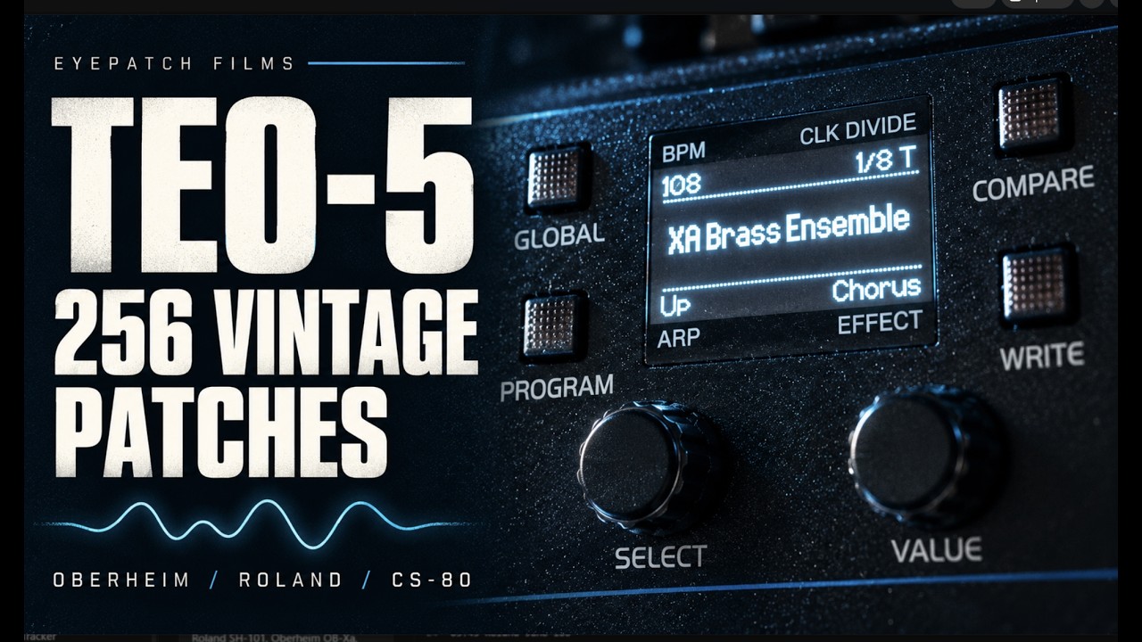 Oberheim TEO-5 synthesizer vintage patch demonstration